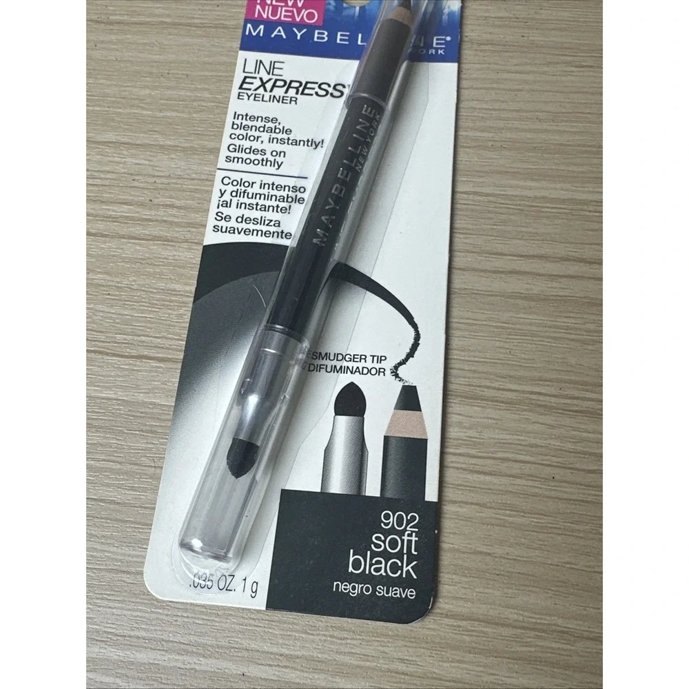 NEW Maybelline Line Express Wood Pencil Liner 902 Soft Black